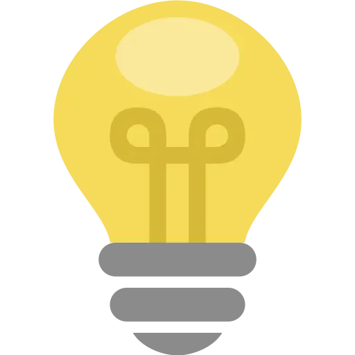 Yellow Light Bulb Illustration