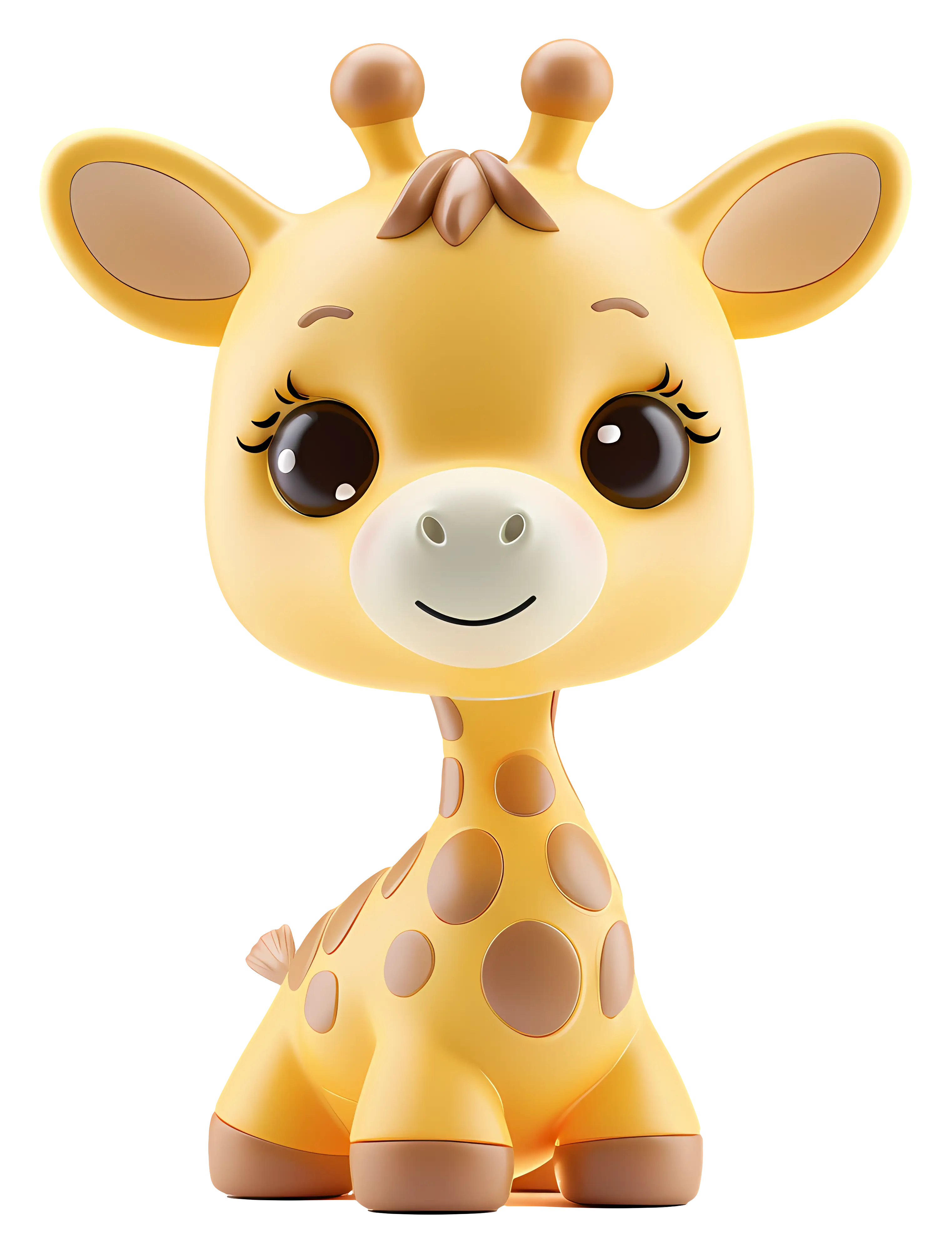 Adorable Cartoon Giraffe Illustration