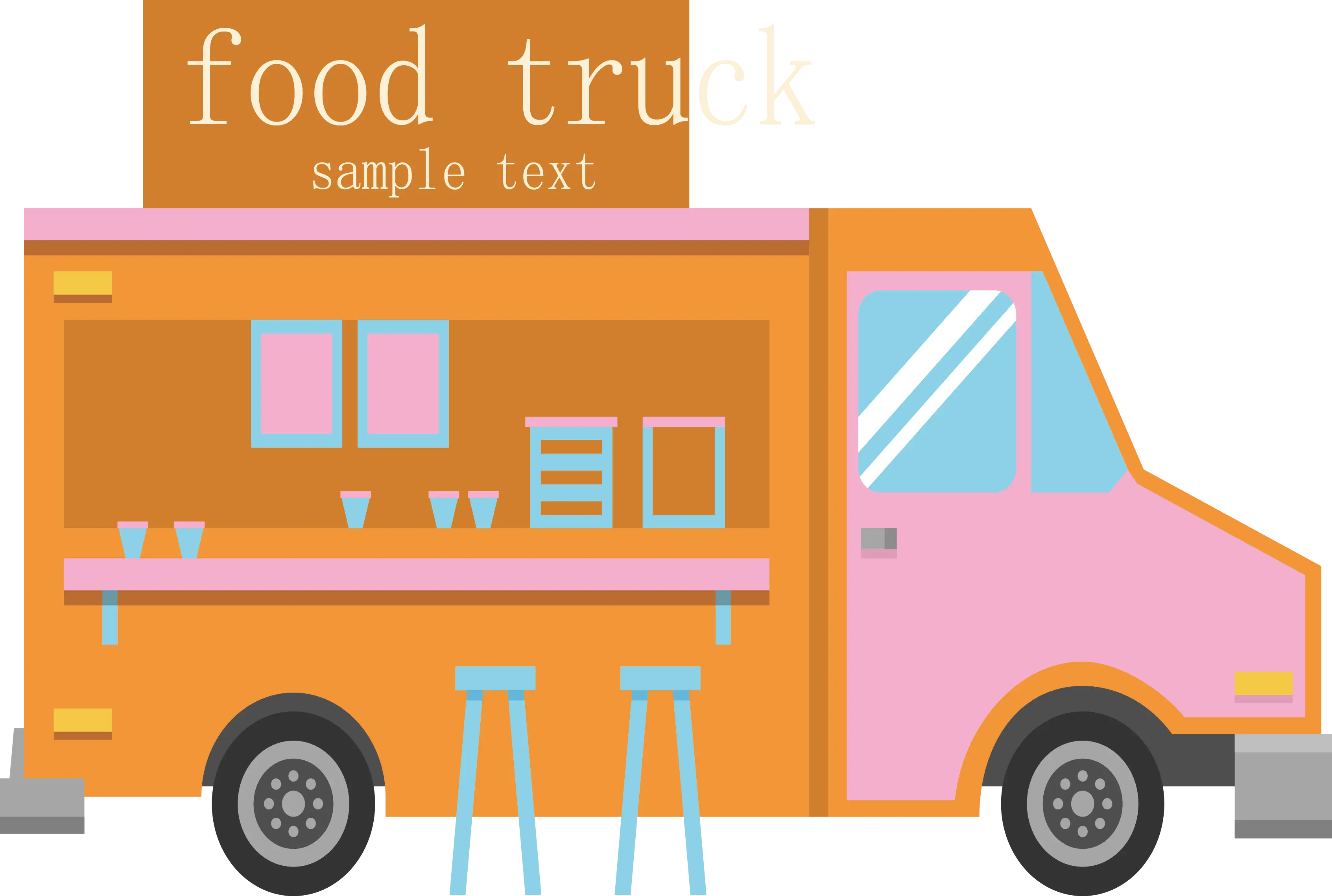 Colorful Food Truck