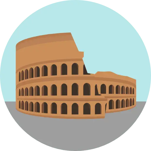 Illustration of the Colosseum in Rome