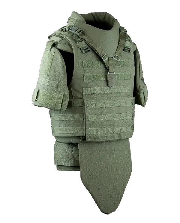 Green Military Body Armor