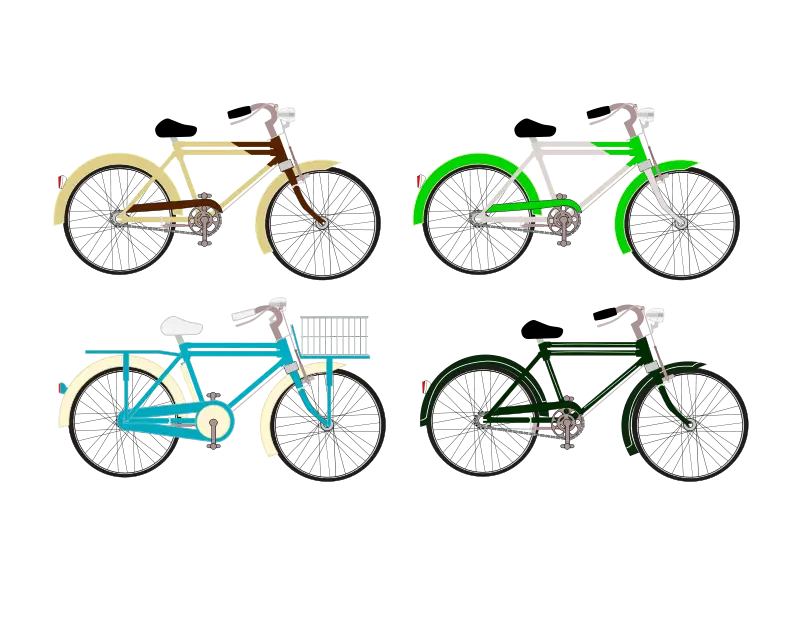 Illustrated Collection of Bicycles