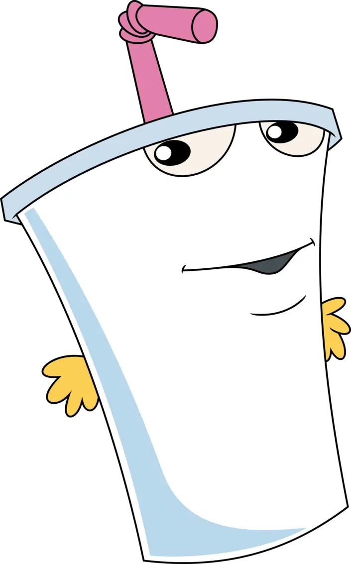 Cartoon Cup with Straw