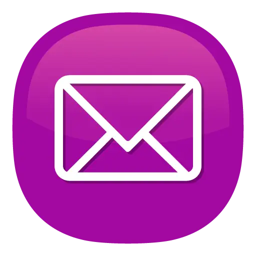 Envelope Icon on Purple Background