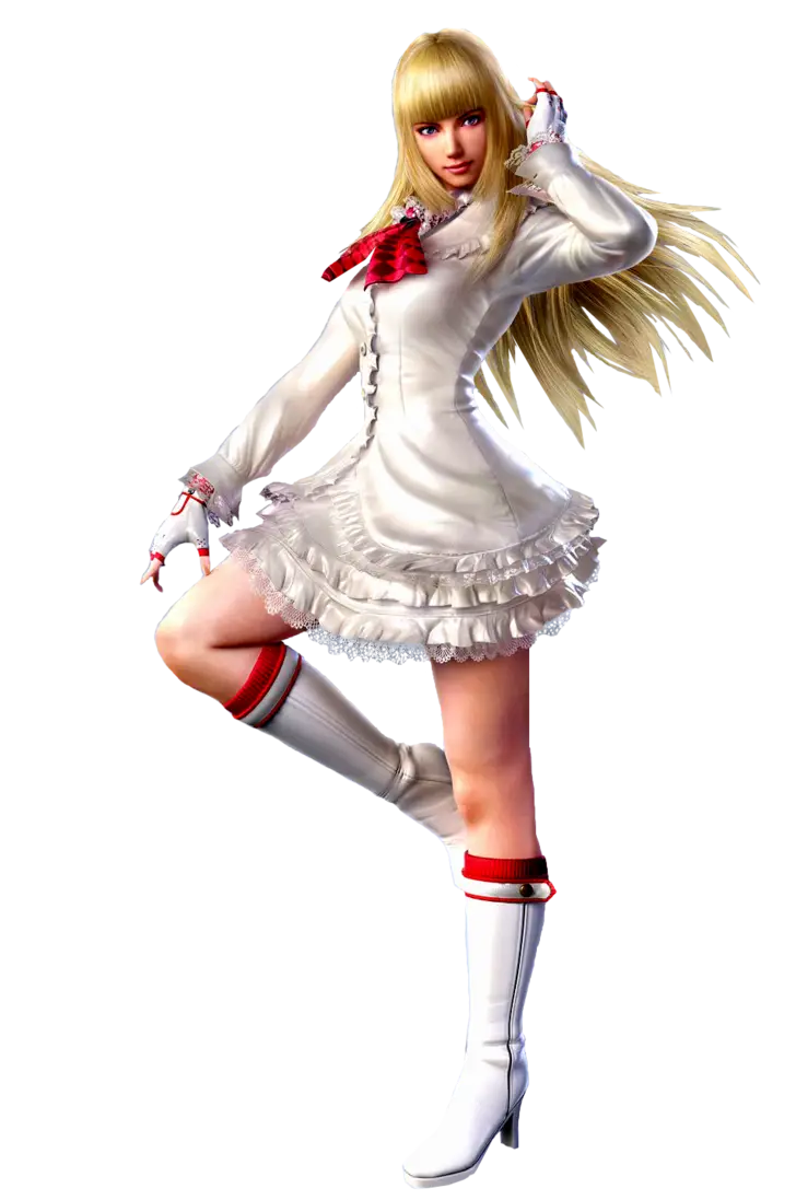 Stylish Anime Girl in Elegant White Dress