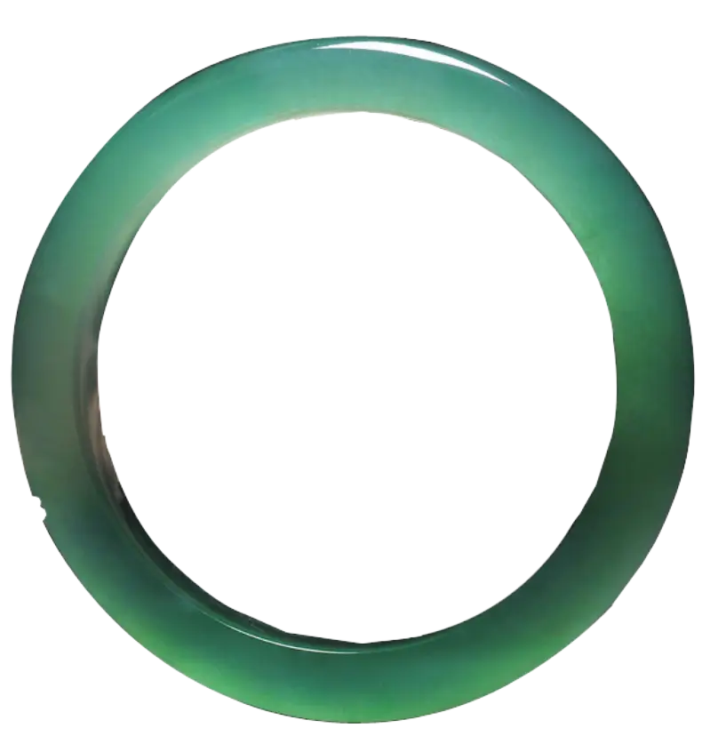 Green Jade Bracelet with Smooth Finish
