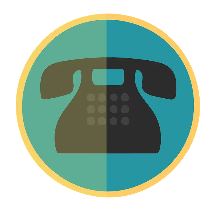 Vintage Telephone Icon for Communication