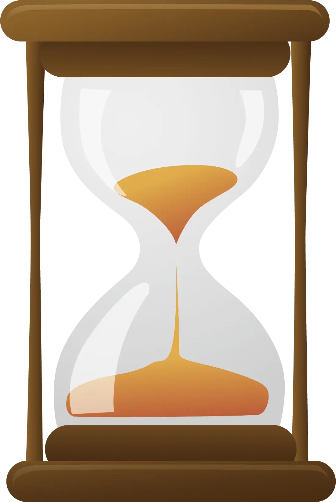 Classic Hourglass With Sand Illustration