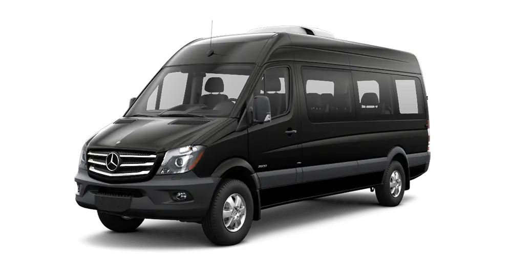 Luxury Black Minivan for Transport