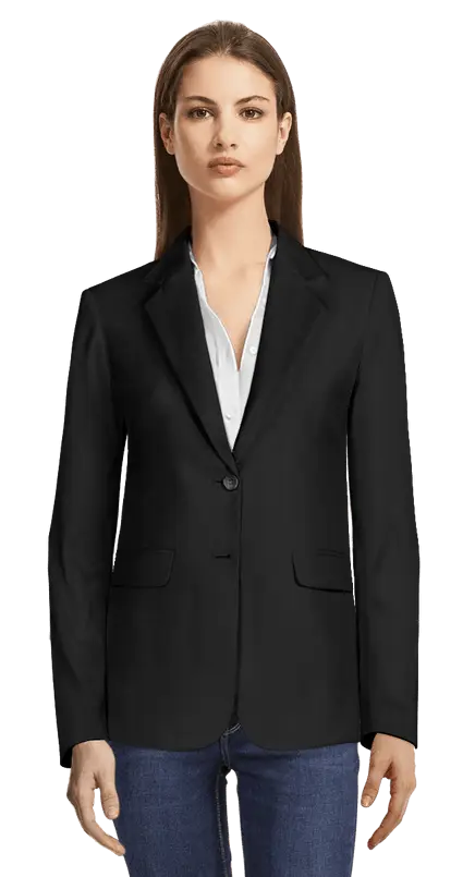 Professional Black Blazer in Formal Style
