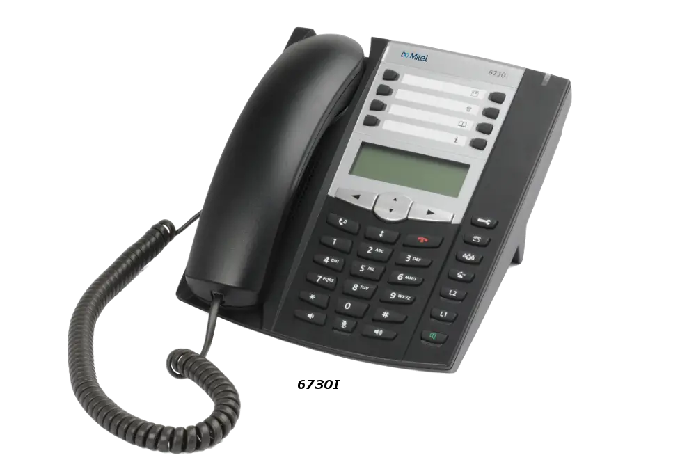 Black Desk Telephone with Cord