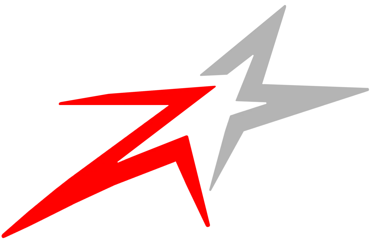 Red and Gray Star Design Logo