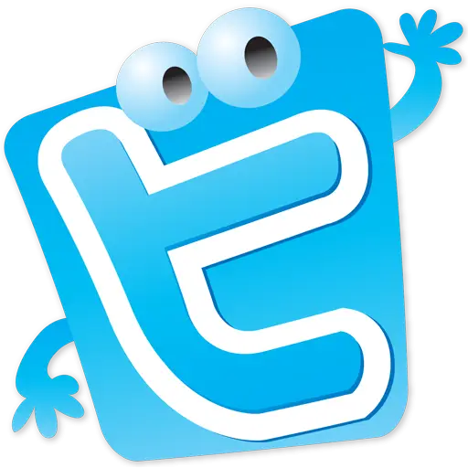 Cute Blue Letter Character with Playful Eyes