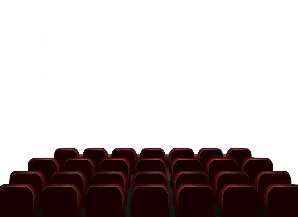 Empty Theater with Red Seats