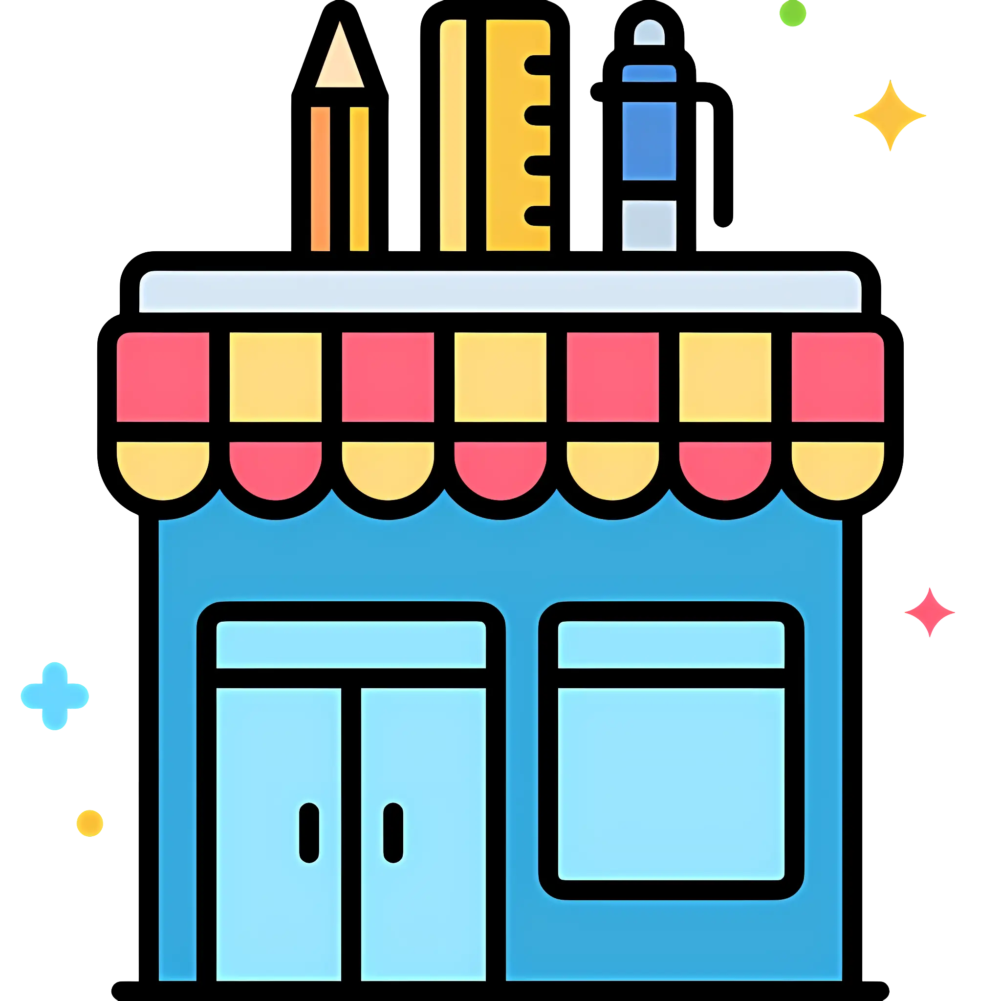 Colorful Stationery Shop