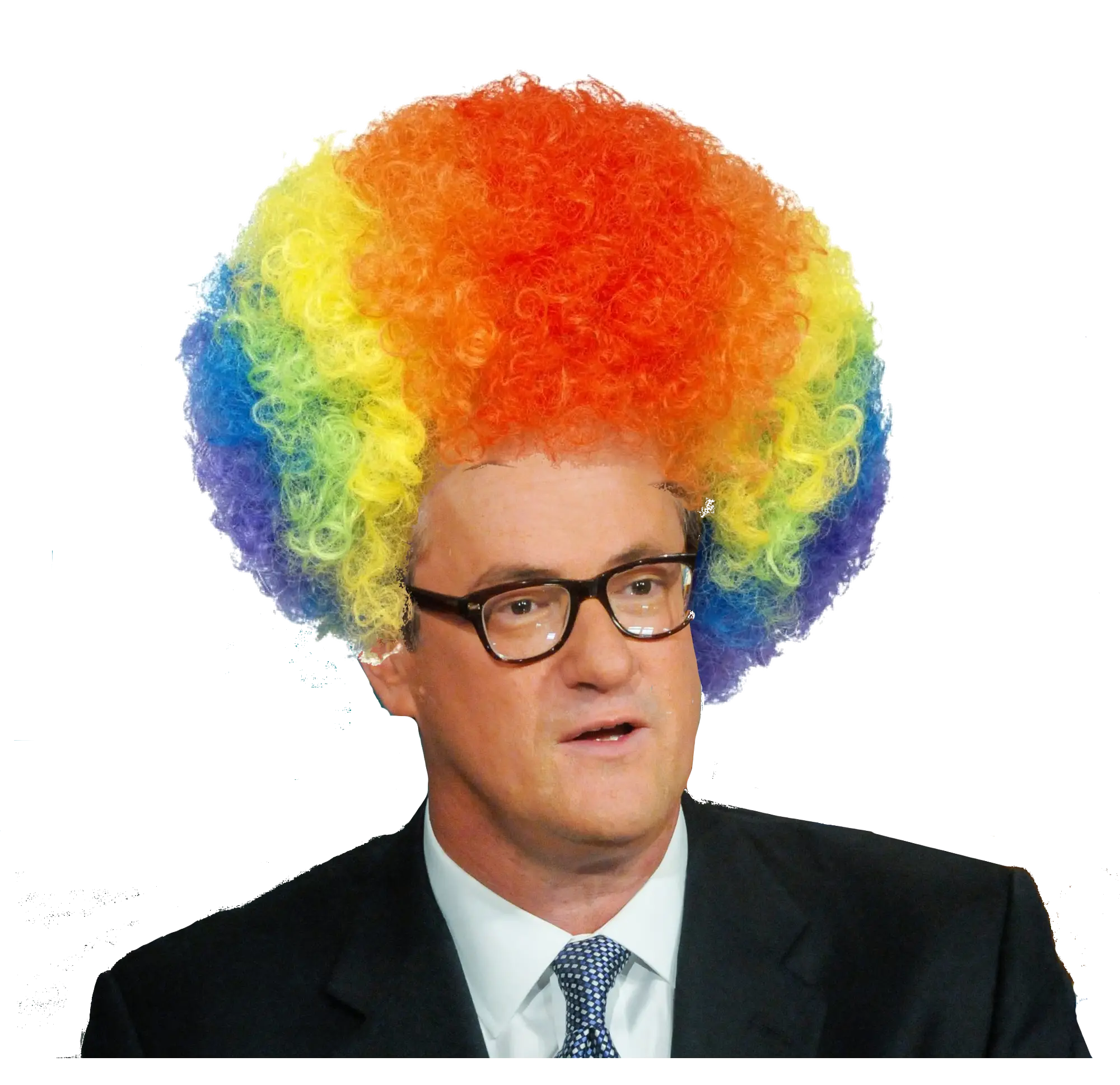Rainbow Curly Clown Wig