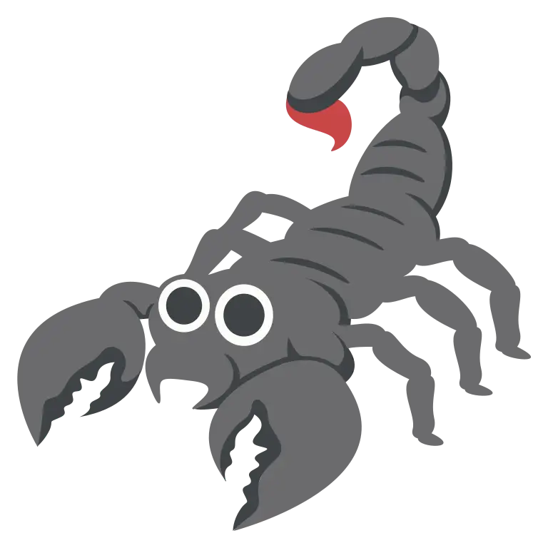 Cartoon Scorpion with Big Eyes