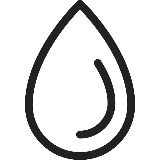 Minimalist Black Water Drop Icon