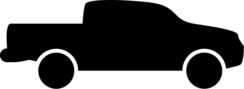 Silhouette of Pickup Truck