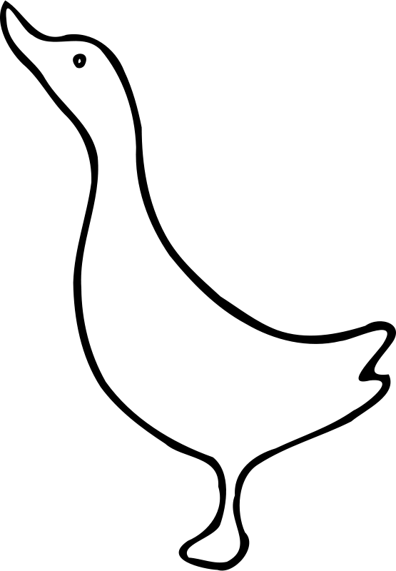 Simple Outline of a Duck