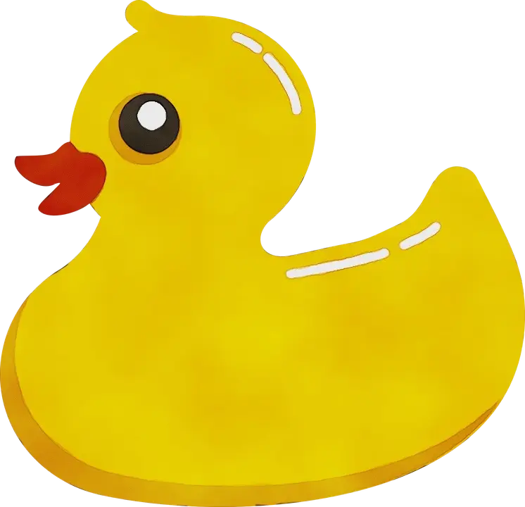 Illustration of a Yellow Rubber Duck