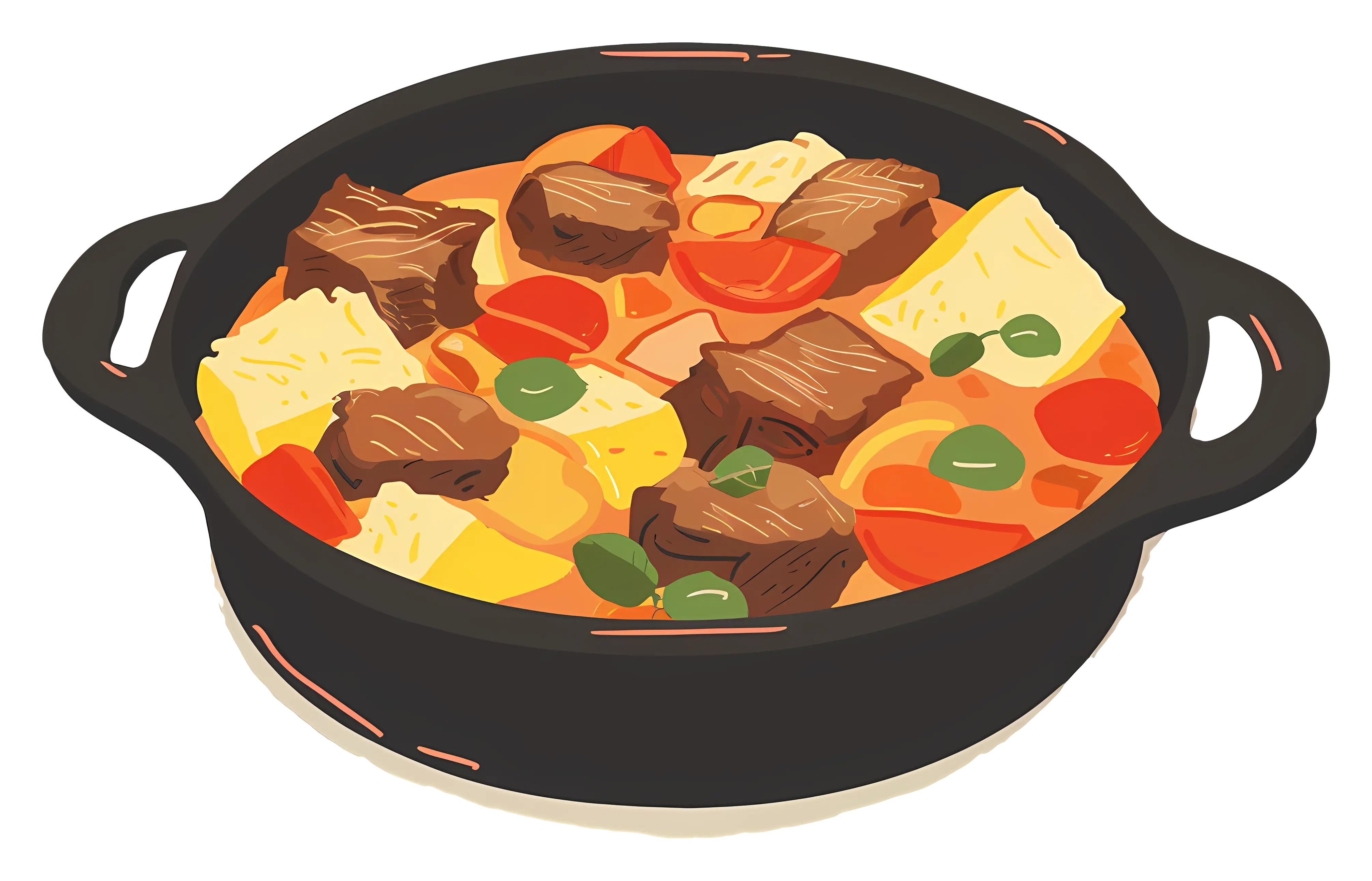 Hearty Stew in a Pot