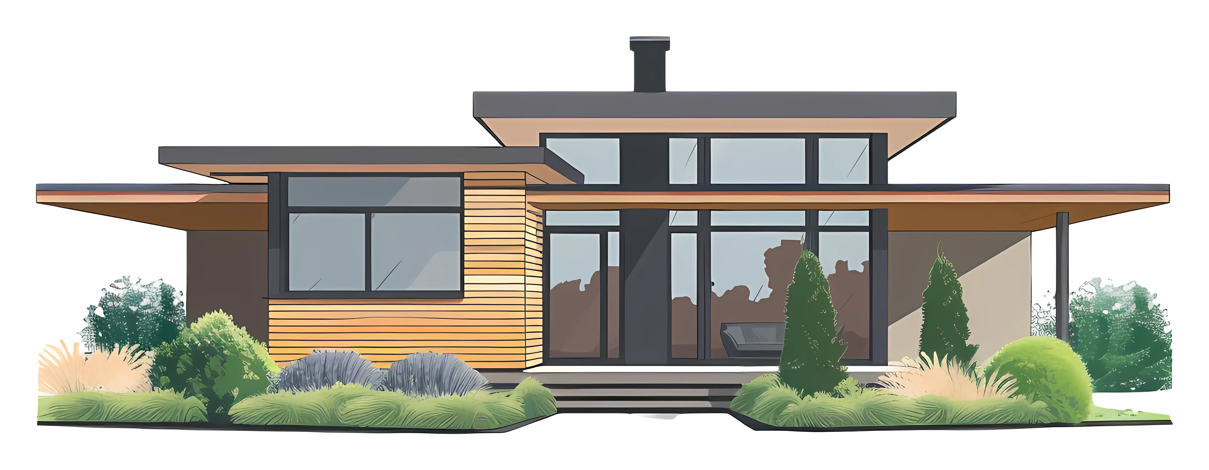 Modern House Illustration
