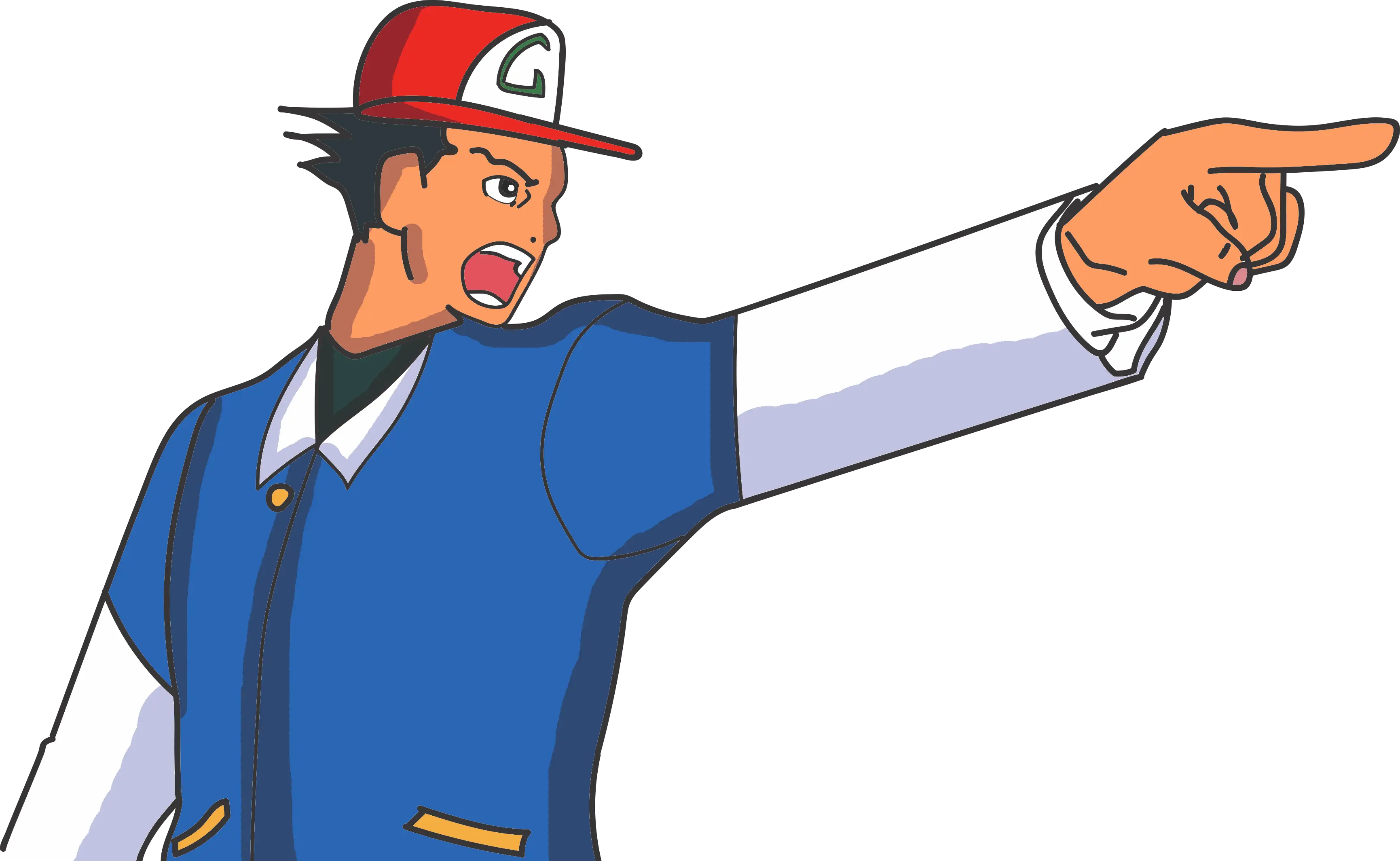 Animated Character Pointing
