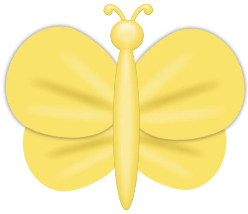 Yellow Butterfly Illustration
