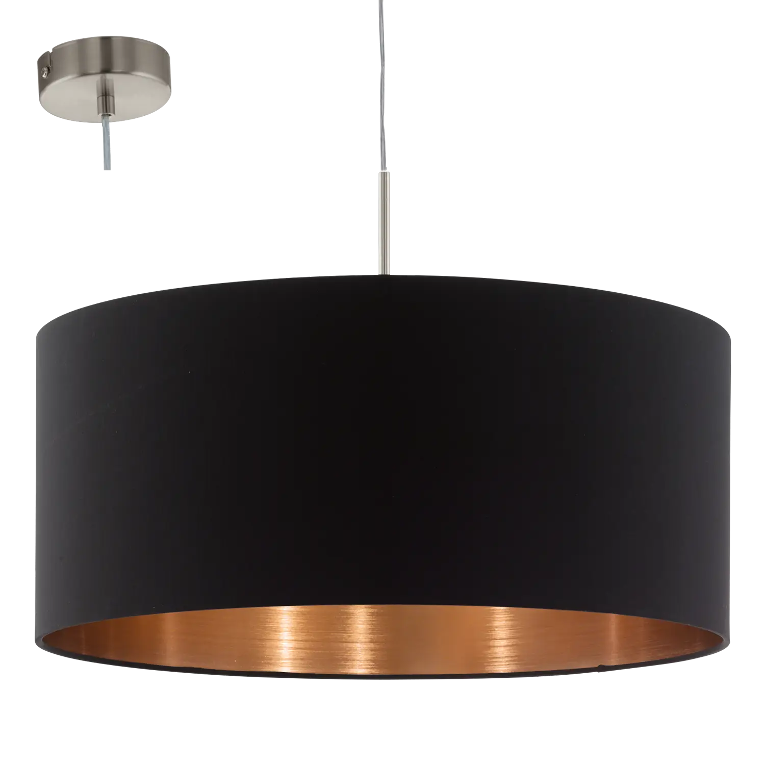 Modern Pendant Light with Gold Interior