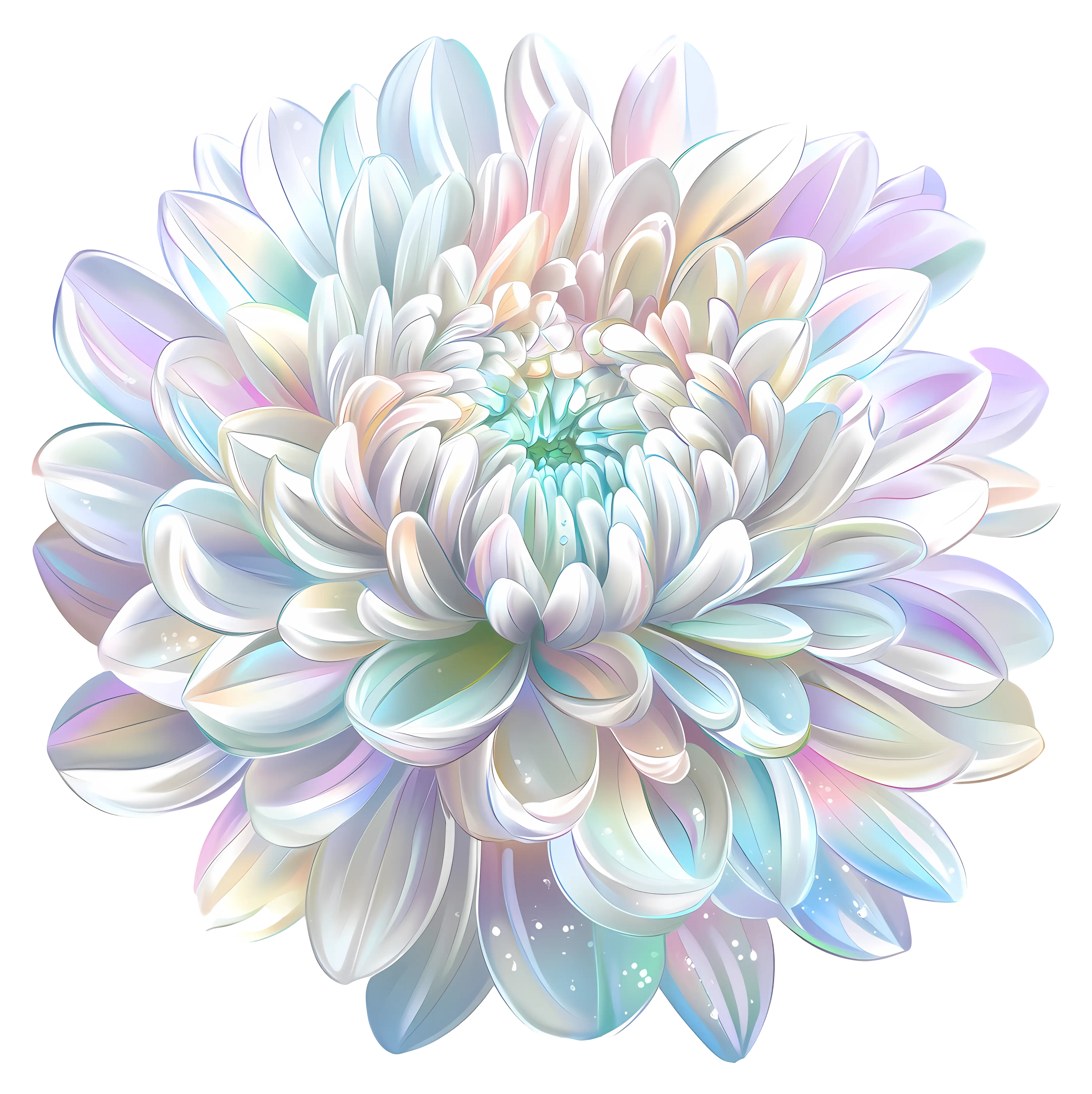 Soft Chrysanthemum with Gentle Colors