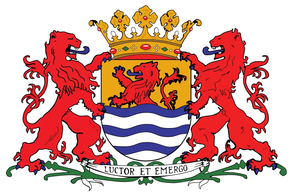 Coat of Arms with Lions and Crown