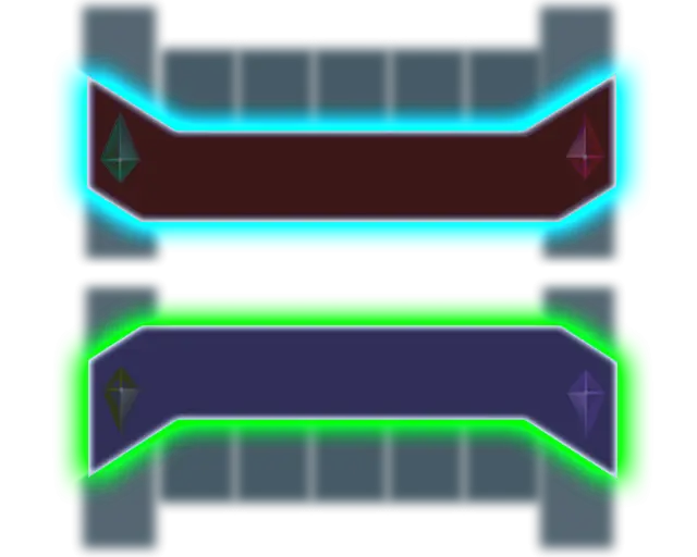 Futuristic LED Panels with Glowing Borders