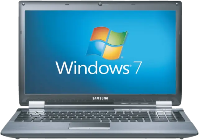 Samsung Laptop Displaying Windows 7 Interface
