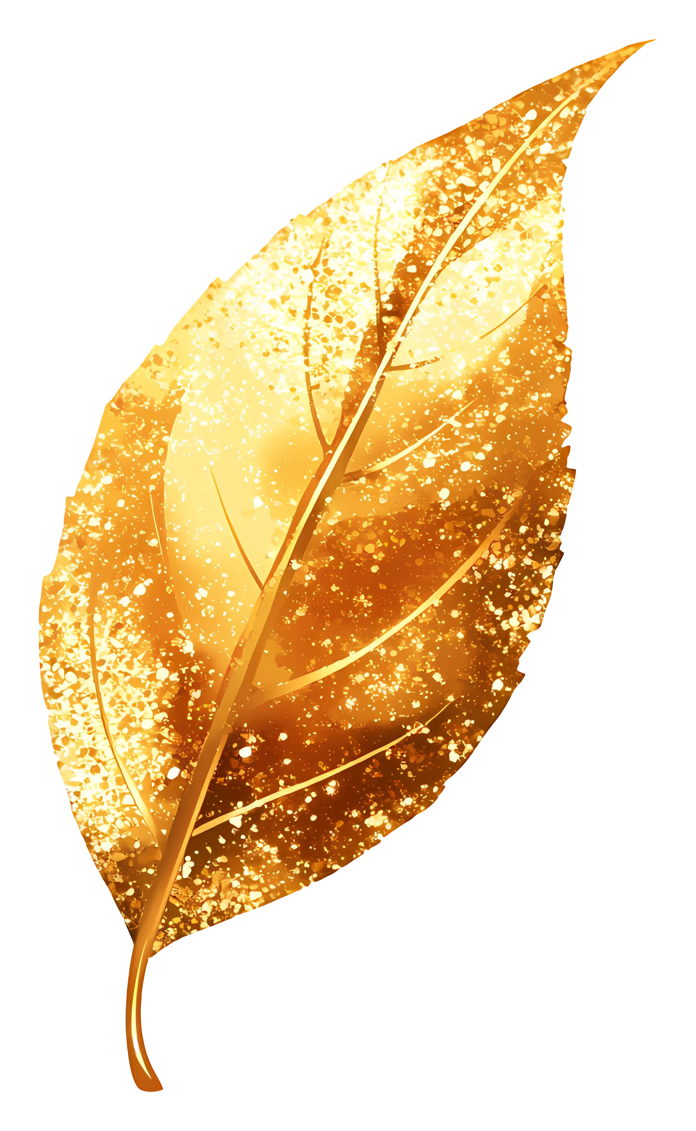 Sparkling Golden Leaf