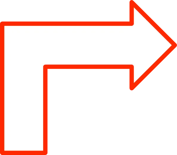 Outlined Right Turn Arrow