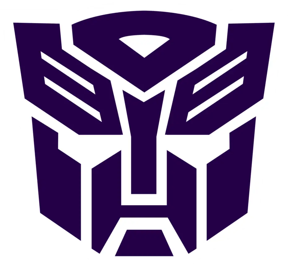 Purple Robot Face Logo Design