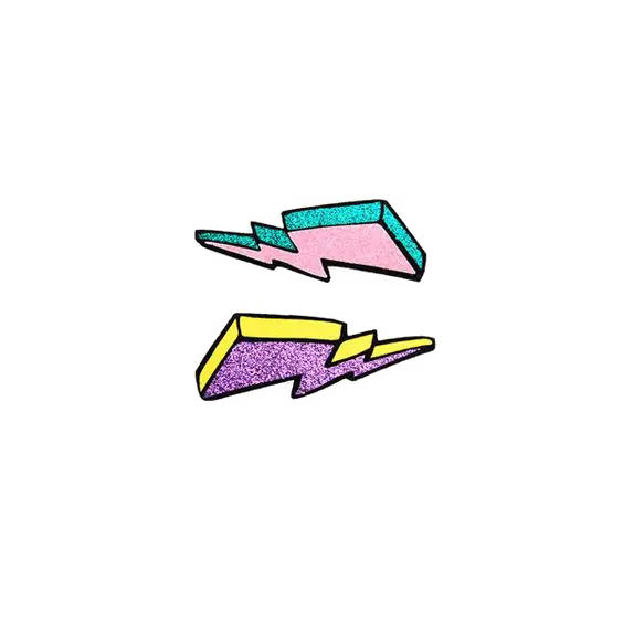Colorful Lightning Bolts Icon