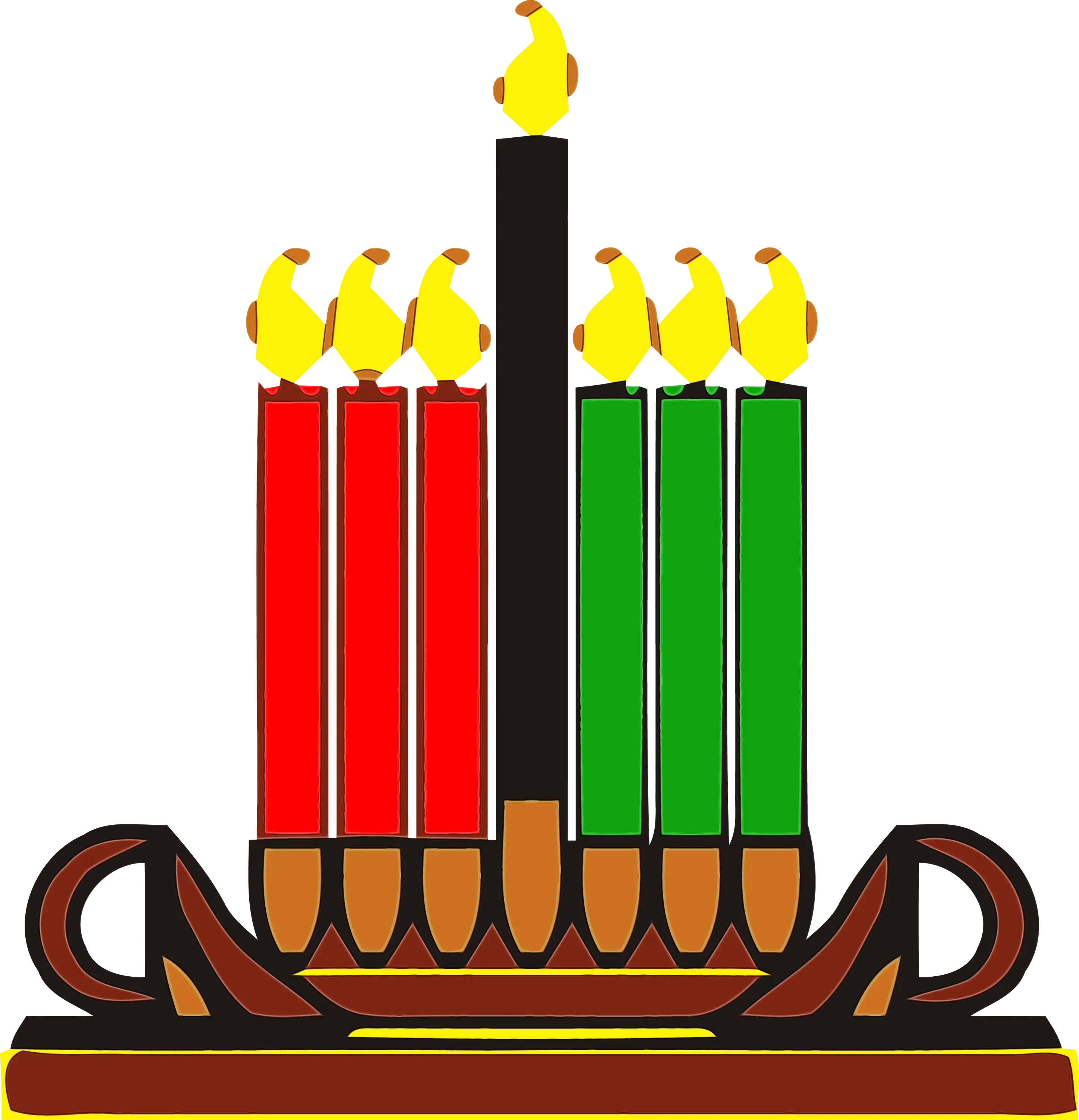 Kinara with Seven Candles
