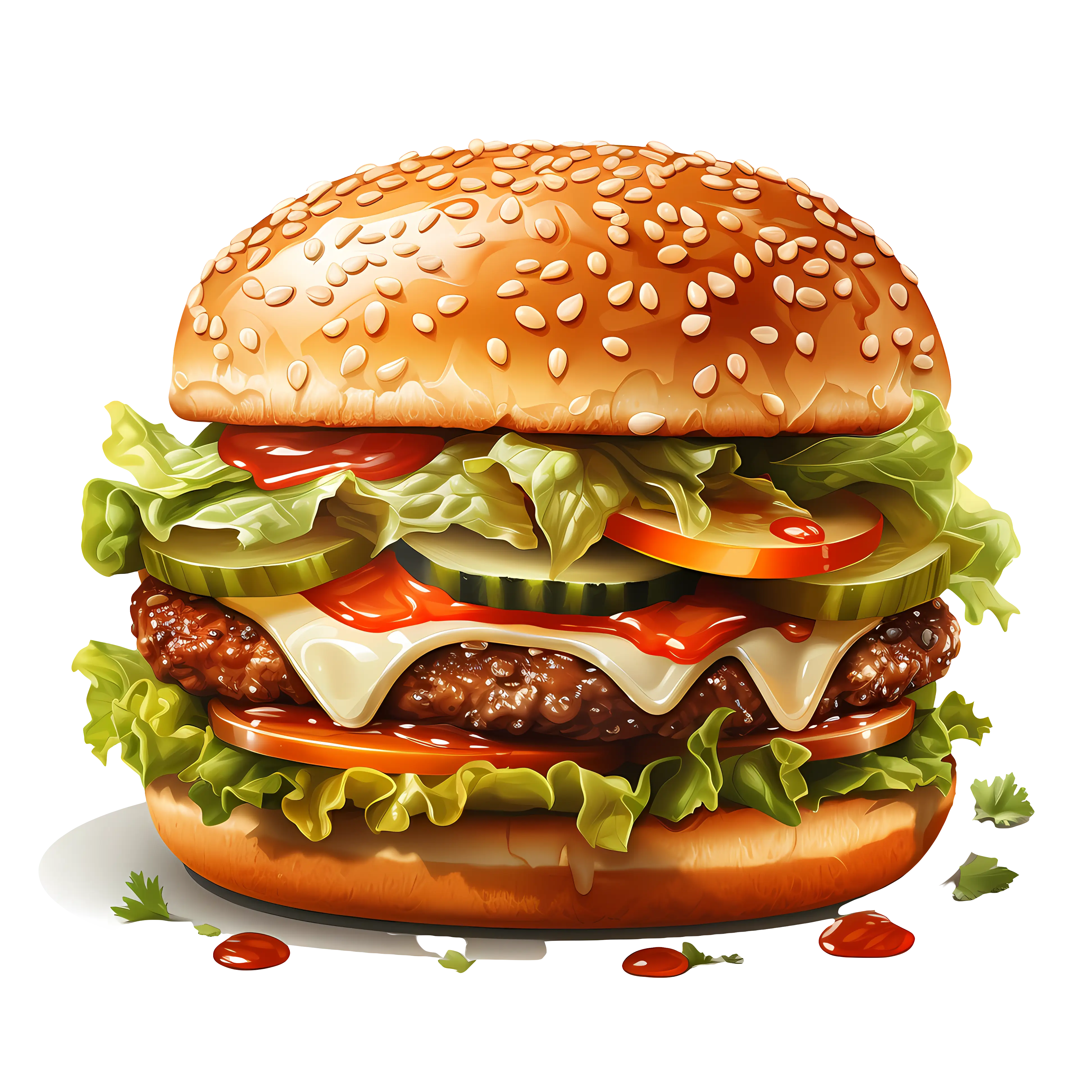 Classic Cheeseburger with Fresh Toppings