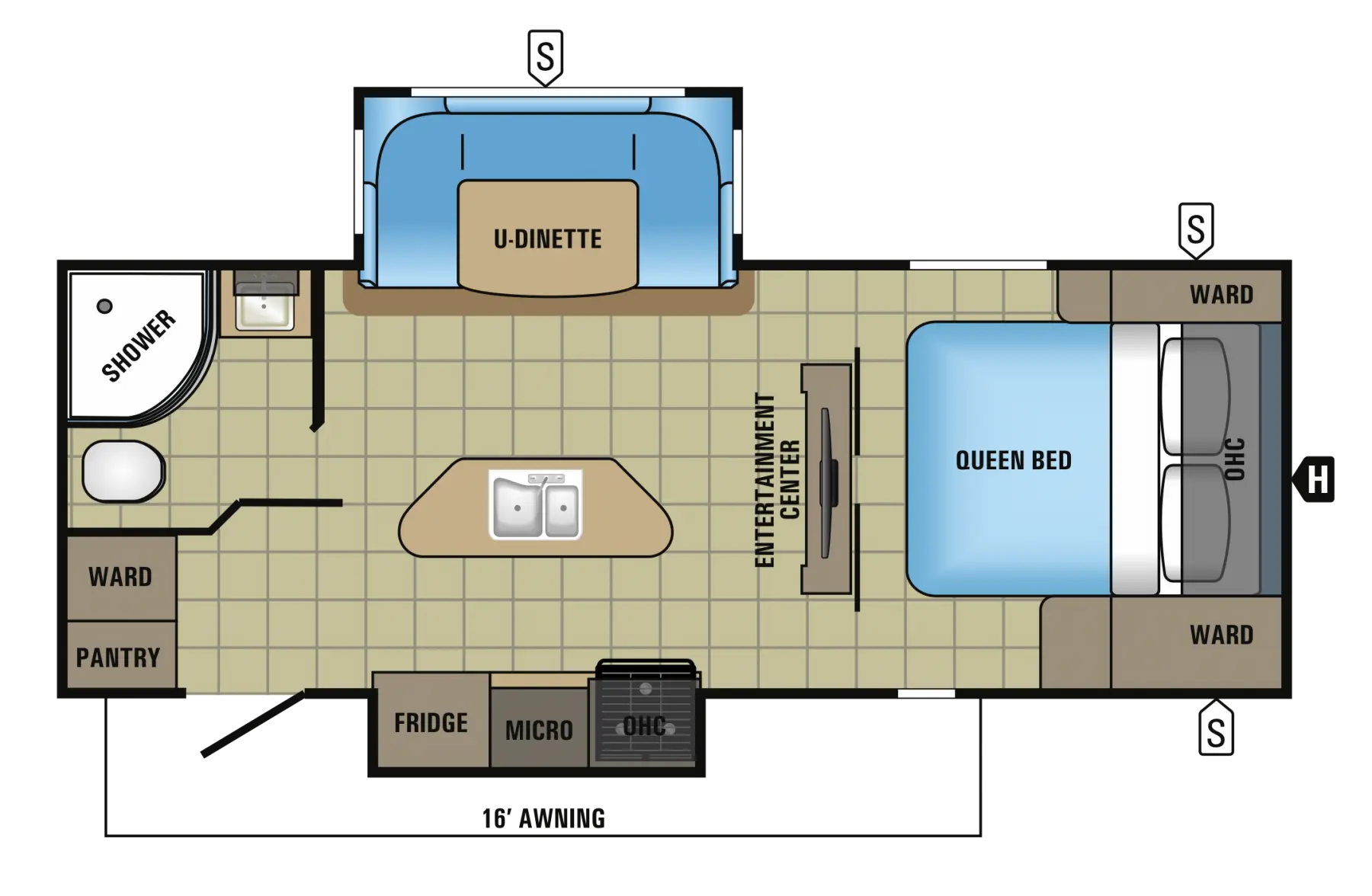 Flat Recreational Vehicle Interior Layout