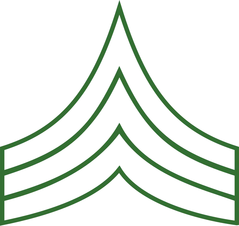 Green Military Rank Insignia