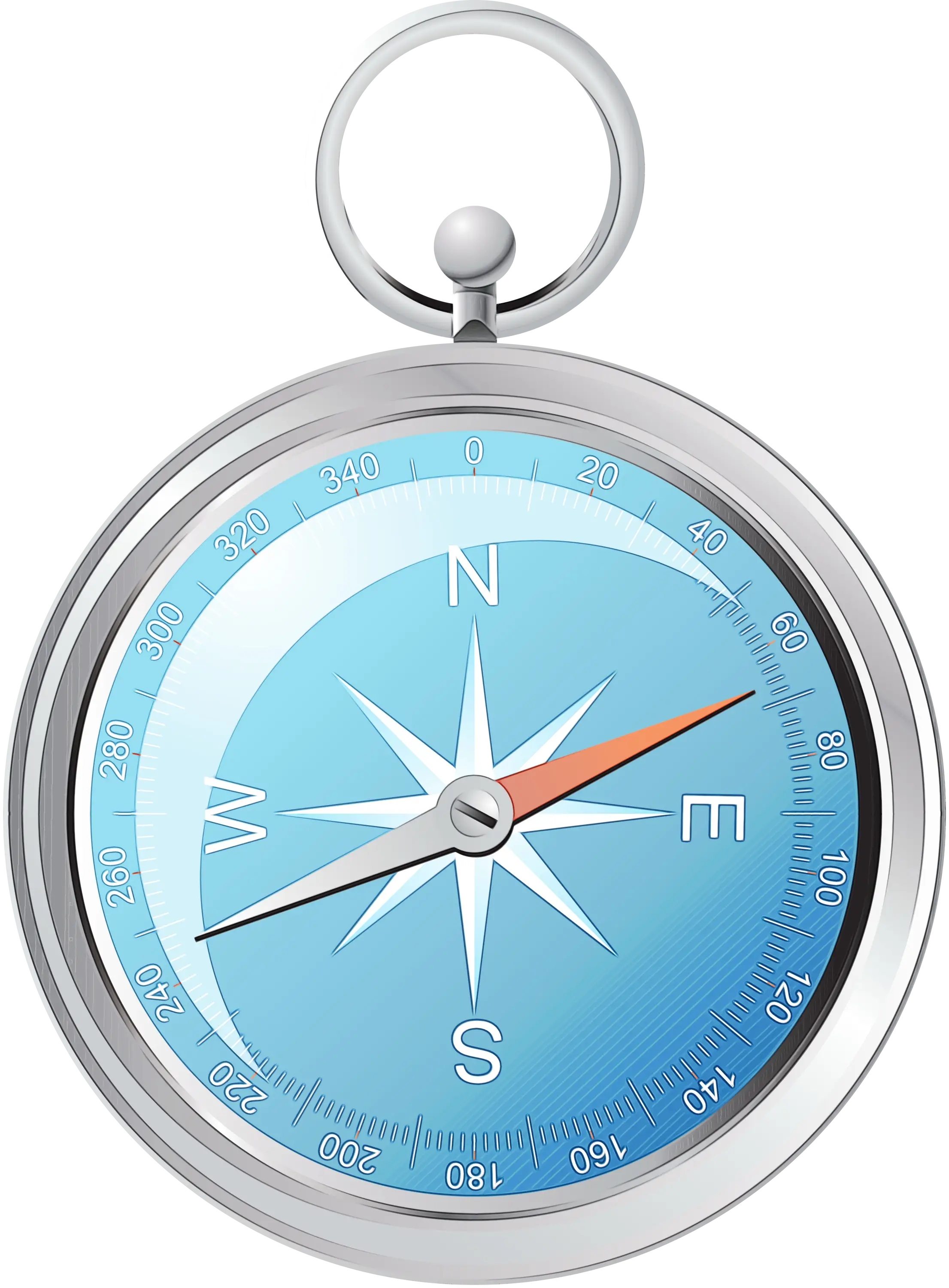 Compass Illustration with Direction Symbols
