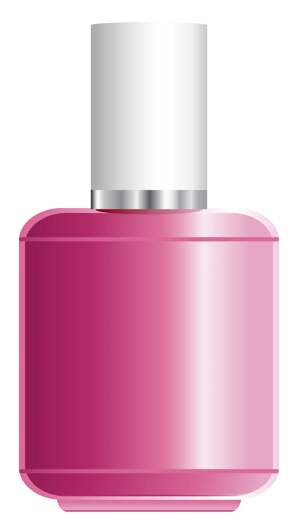 Pink Nail Polish Bottle Illustration