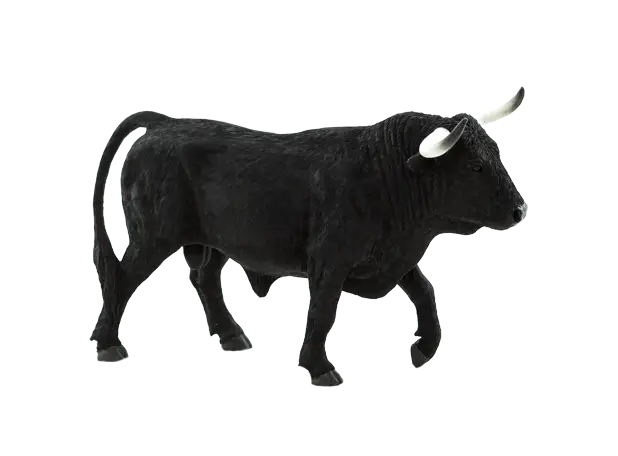 Black Bull Sculpture Representation
