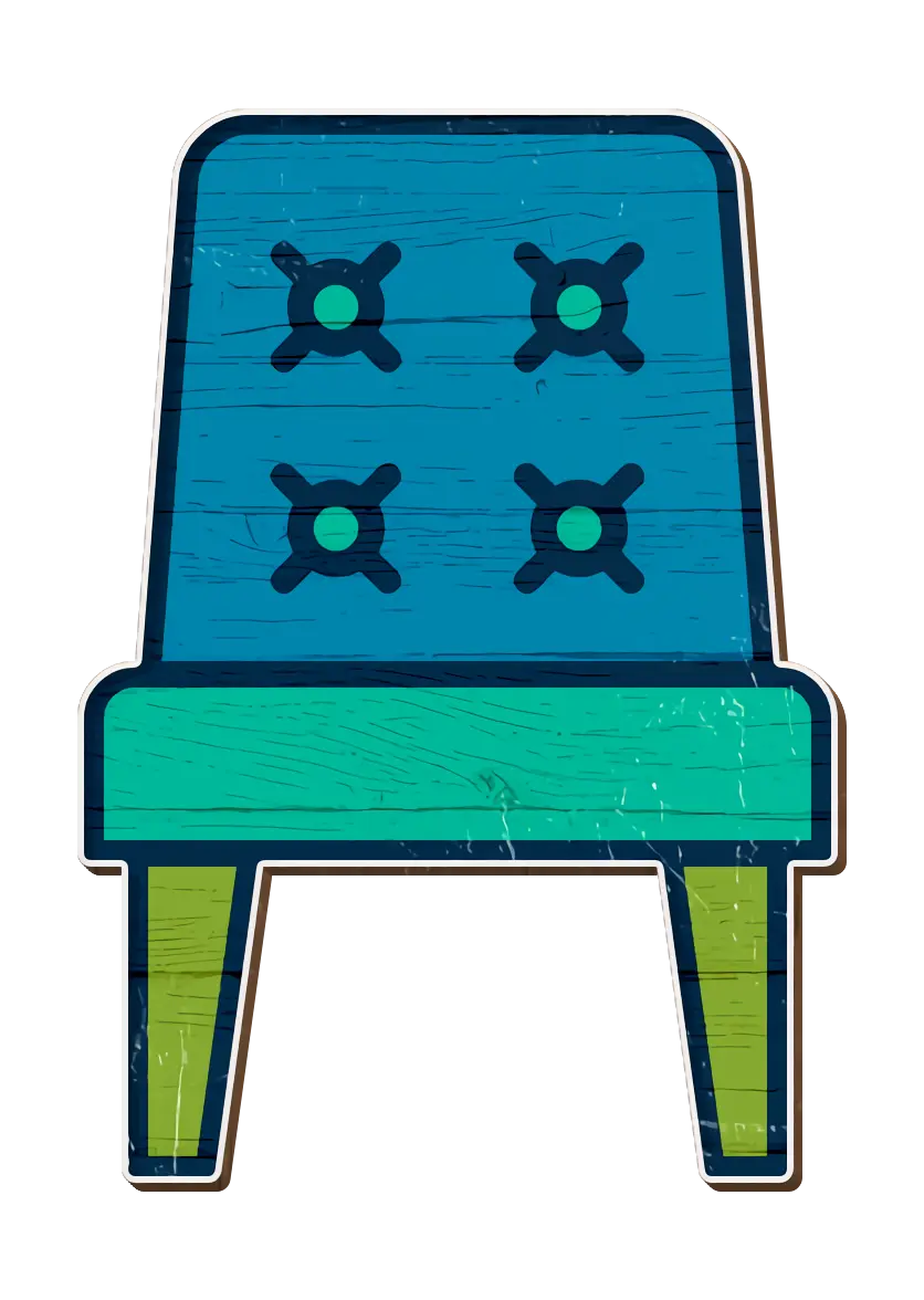 Blue and Green Chair