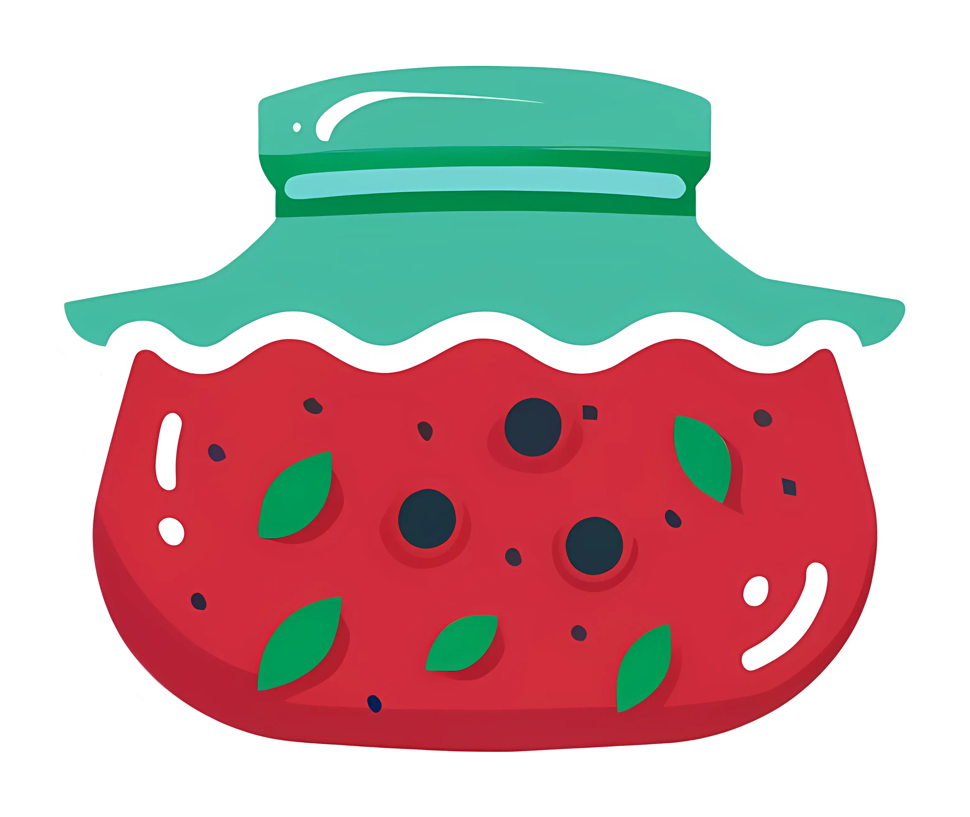 Cute Jar of Jam Illustration