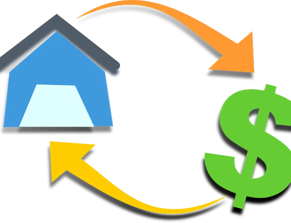 Home and Money Exchange Symbol