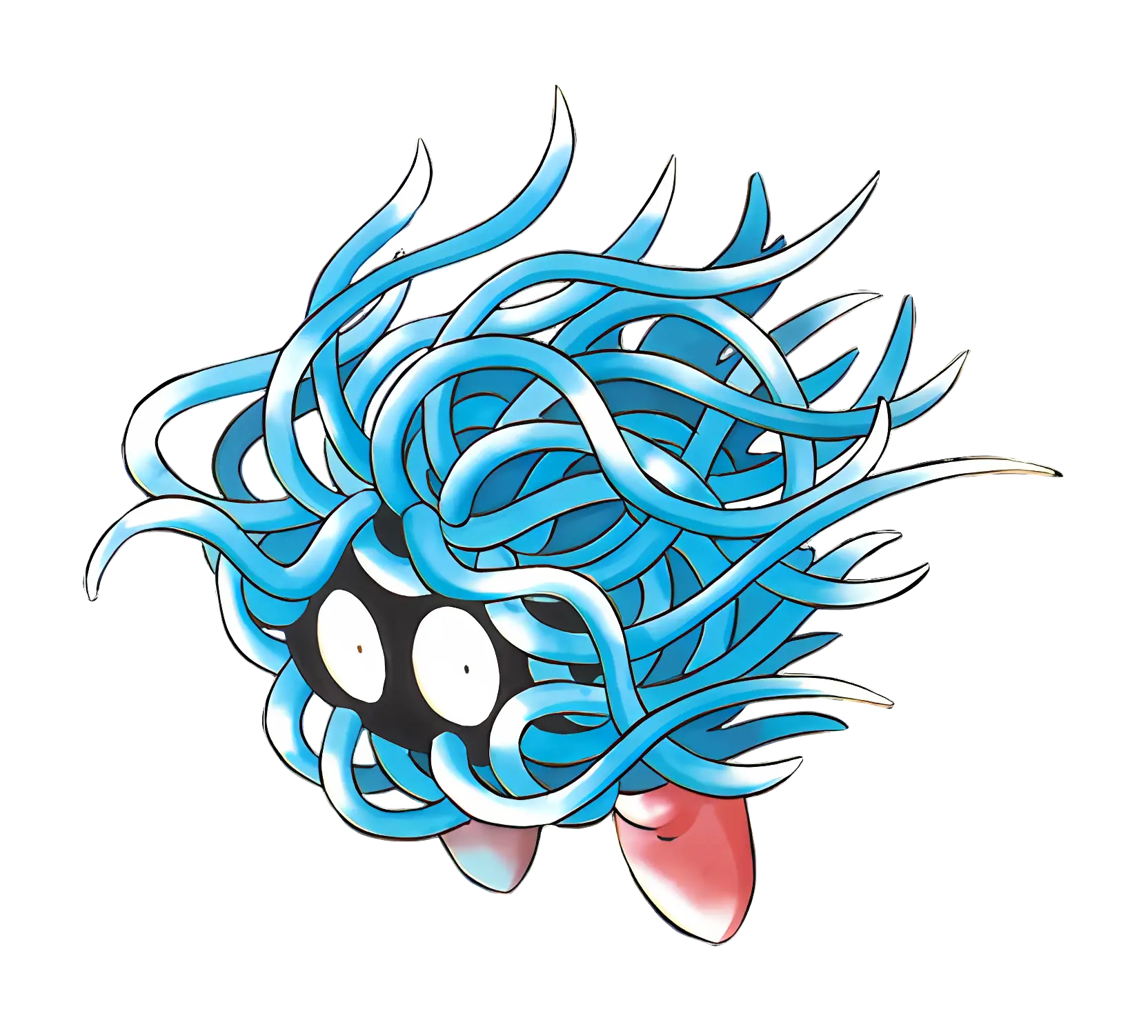 Blue Tangled Cartoon Creature