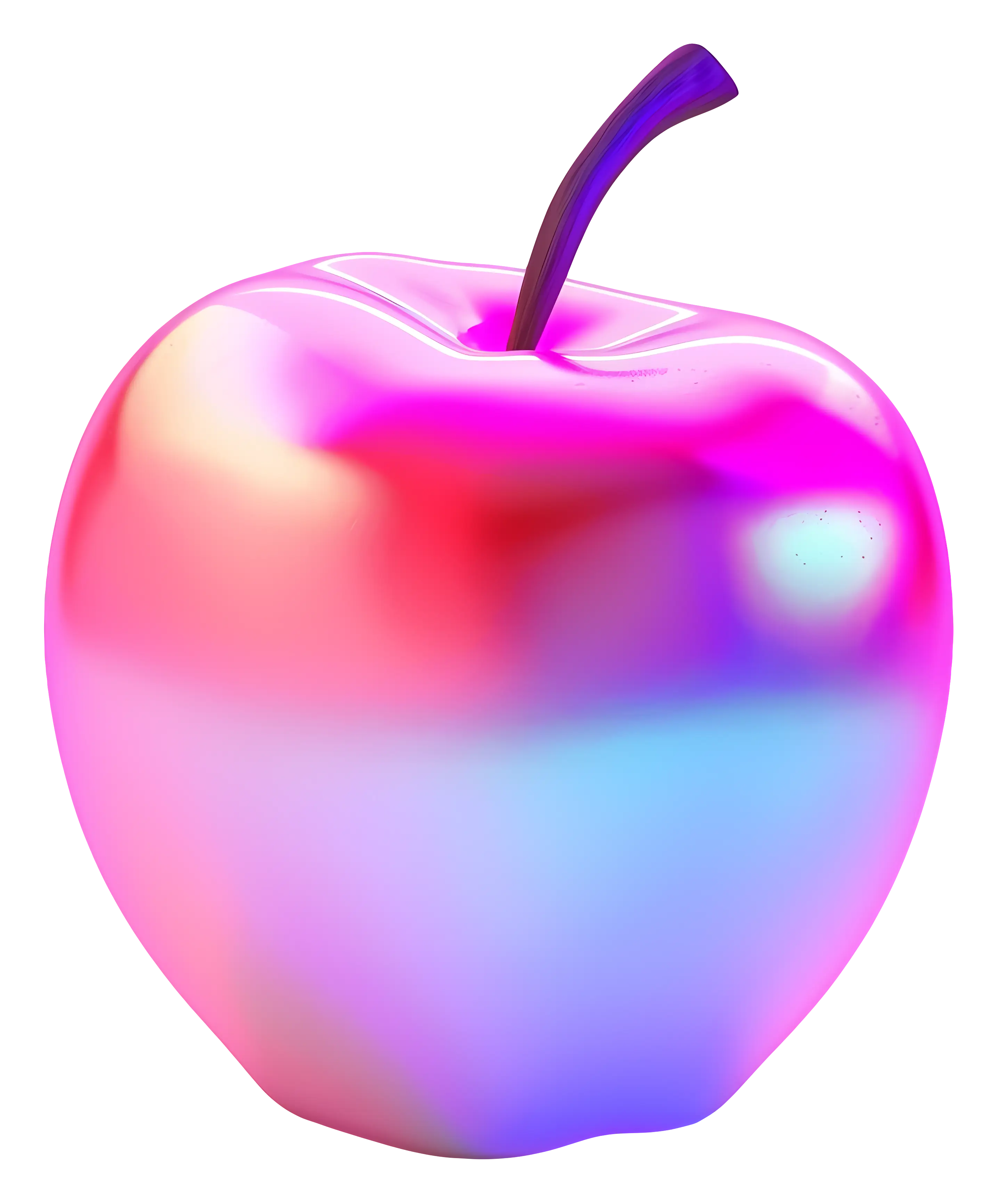 Vibrant Gradient Apple Artwork